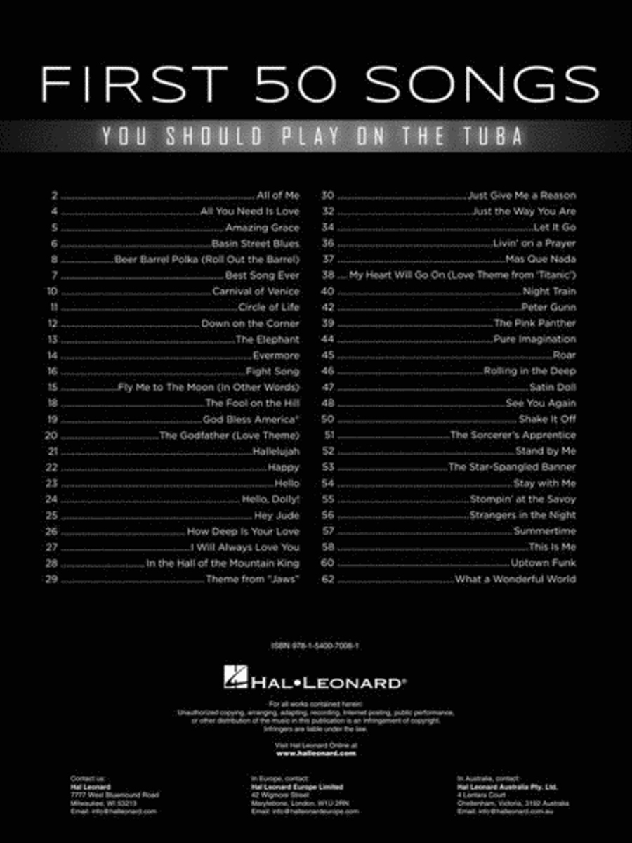 First 50 Songs You Should Play on Tuba Tuba scores gallery preview page 3