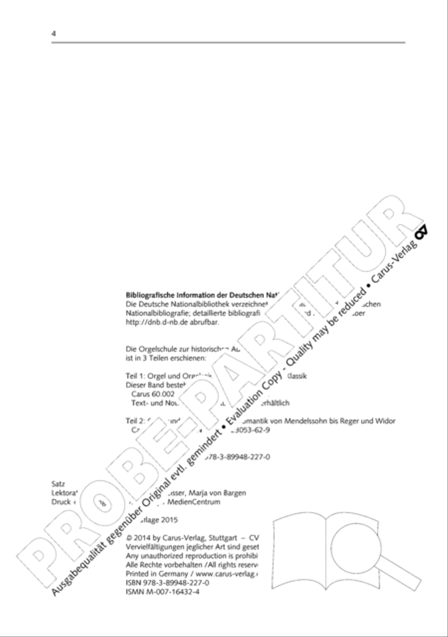 Orgelschule zur historischen Auffuhrungspraxis Organ Solo scores gallery preview page 5