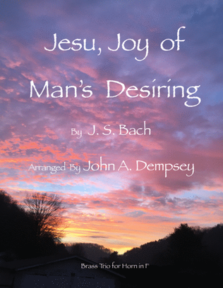 Book cover for Jesu, Joy of Man's Desiring (Horn in F Trio)