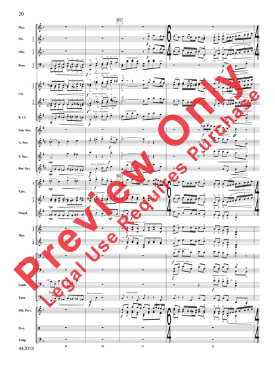 Handel in the Strand Concert Band scores gallery preview page 21