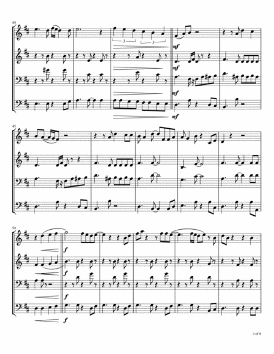 Anna (go To Him) Anna (go To Him) Brass Ensemble scores gallery preview page 5