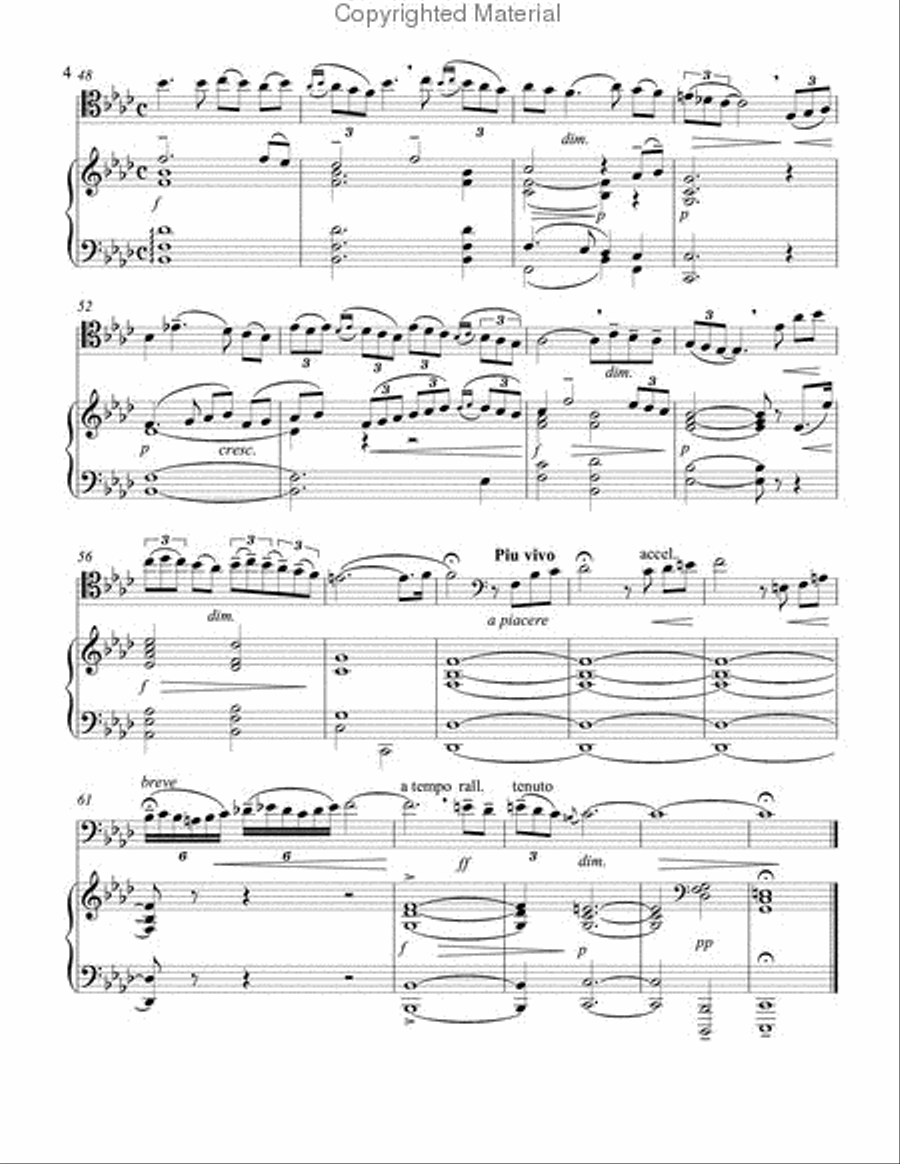 Prayer for Trombone & Piano Piano Accompaniment scores gallery preview page 3