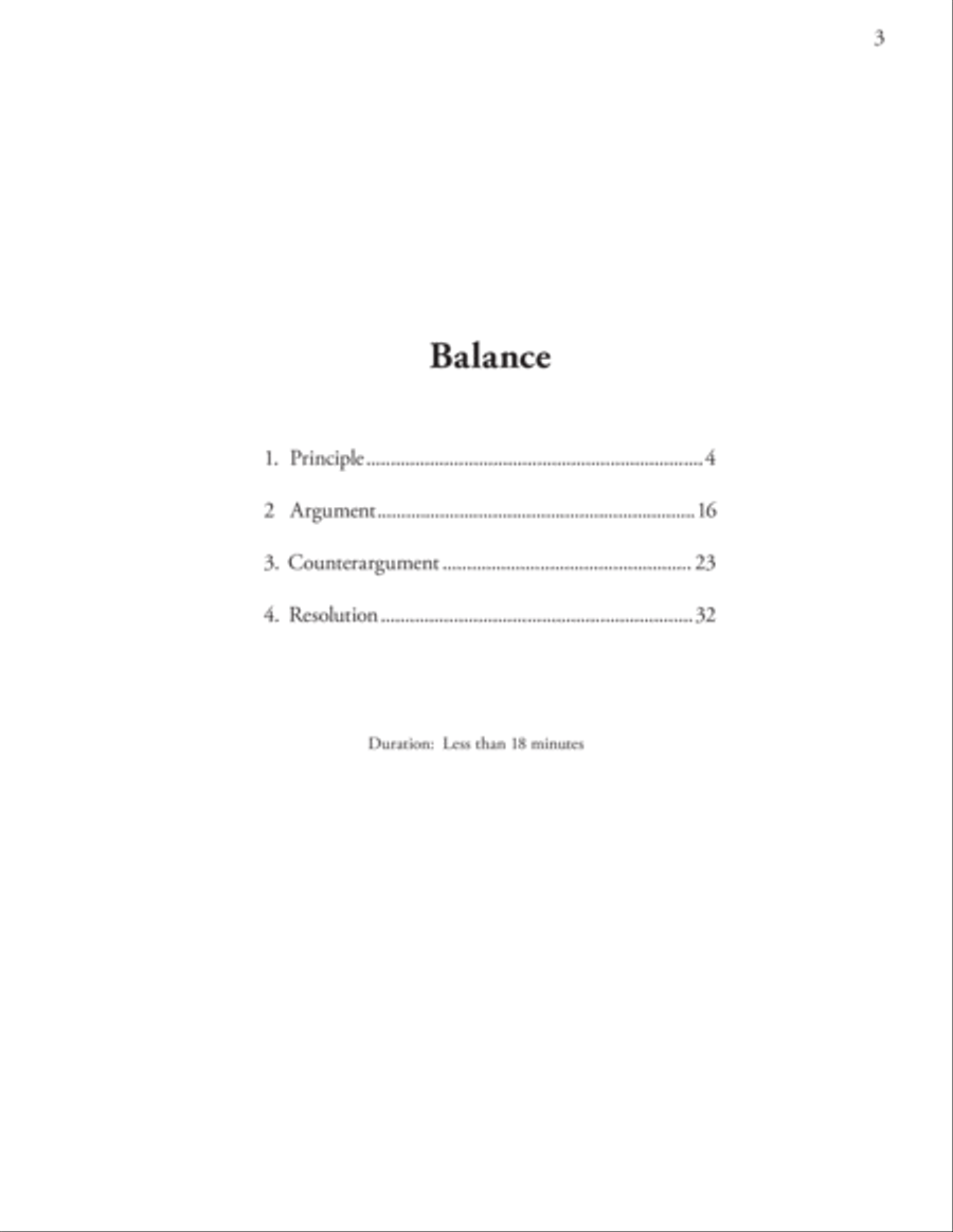 Balance: A Choral Dialectic for Unaccompanied SATB Choir 4-Part scores gallery preview page 3