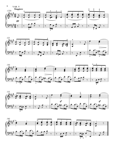 Nine Variations On "Quant' E Piu Bello" (arr. Immanuela Gruenberg)