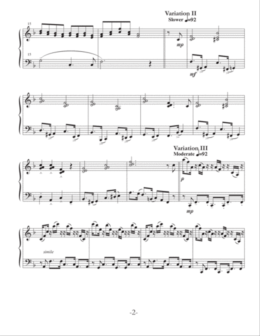 Nursery Variations Nursery Variations Small Ensemble scores gallery preview page 3