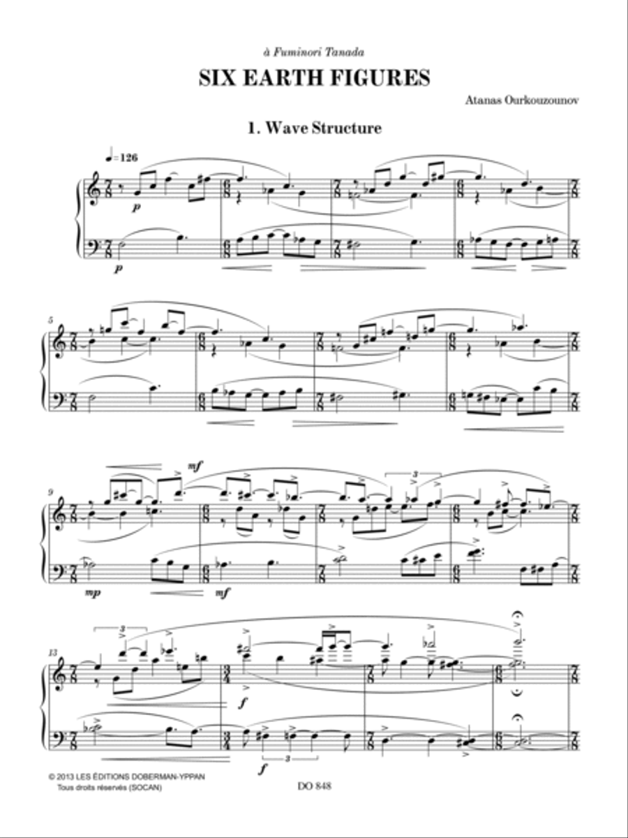Six Earth Figures Piano Solo scores gallery preview page 3