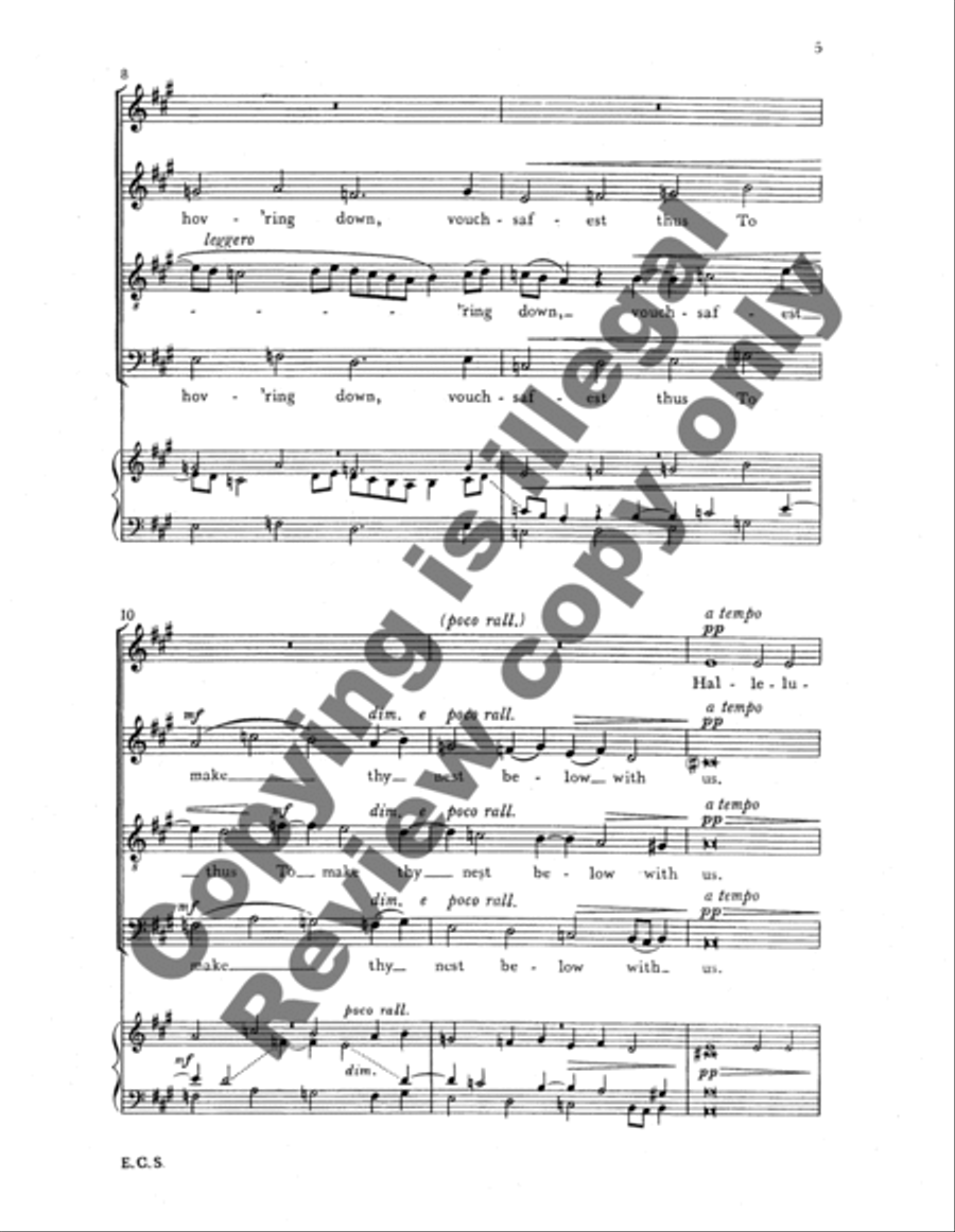 The Eternal Dove The Eternal Dove 4-Part scores gallery preview page 10