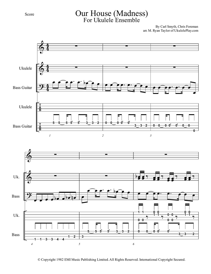 Our House 3-Part scores gallery preview page 1