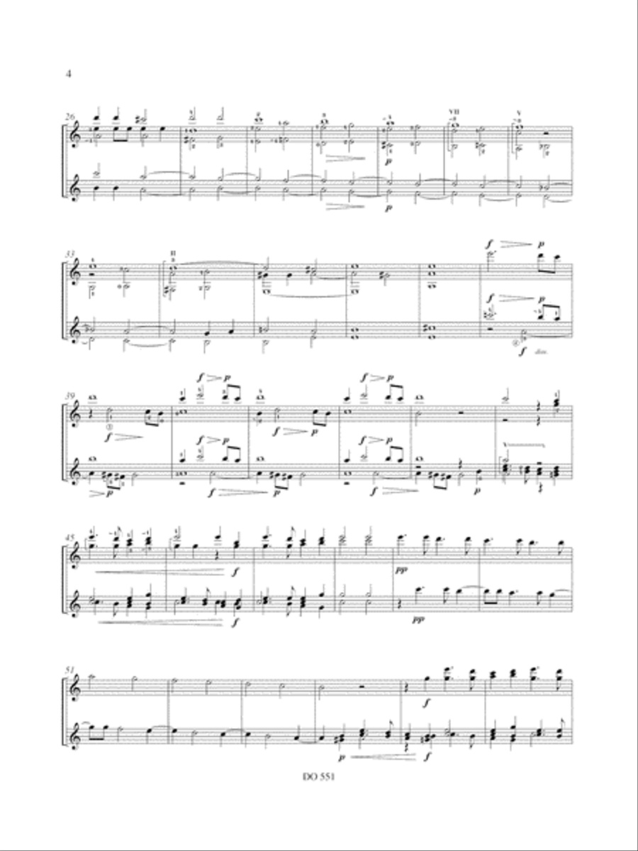 3 Madrigals Classical Guitar scores gallery preview page 4
