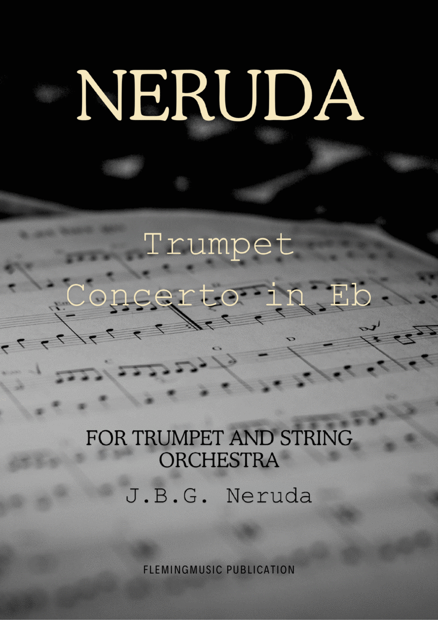 Neruda Trumpet Concerto in Eb Chamber Orchestra scores gallery preview page 1