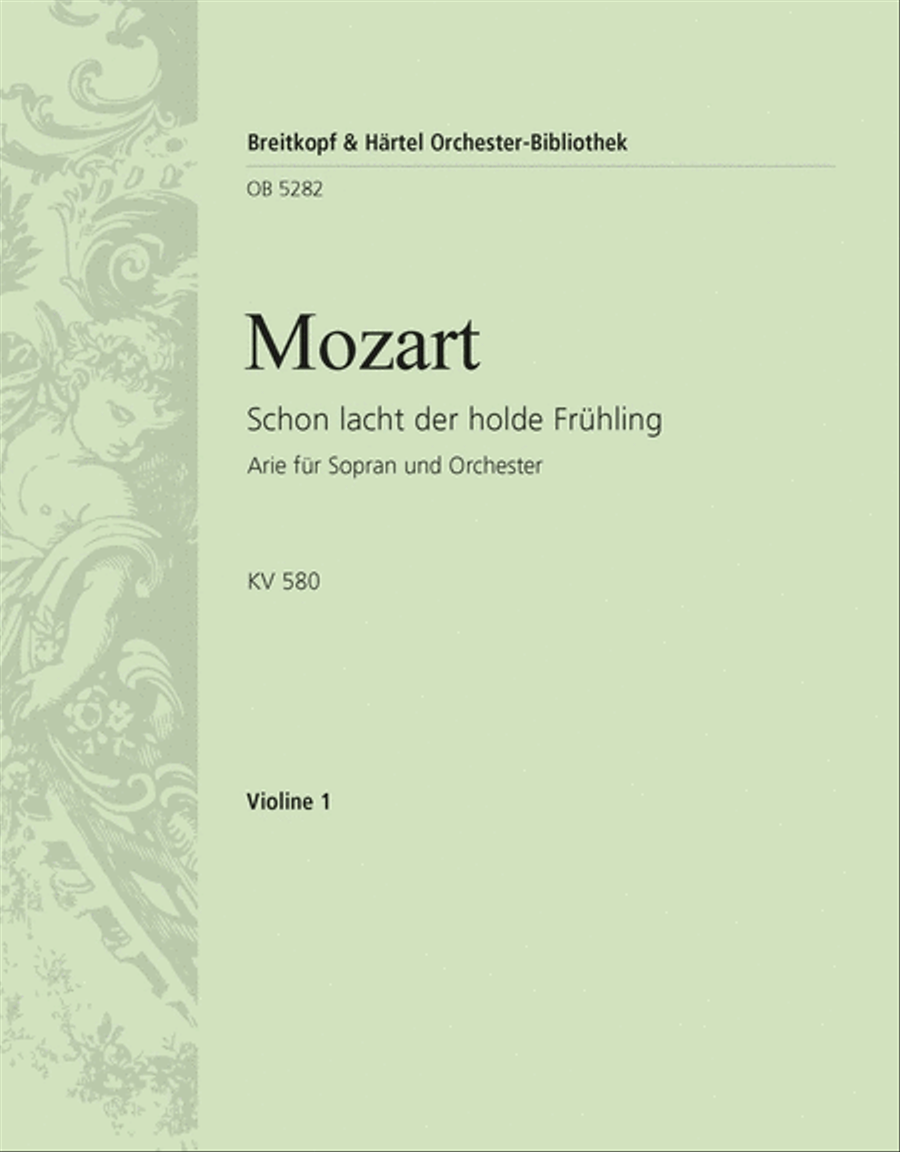 “Schon lacht der holde Frühling” KV 580 Orchestra scores gallery preview page 1