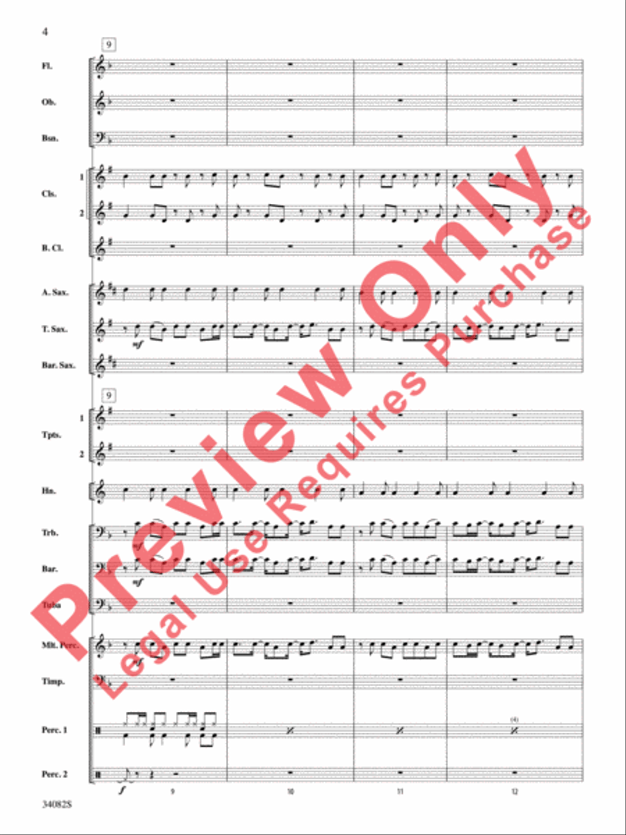 Just the Way You Are (Amazing) Concert Band scores gallery preview page 5