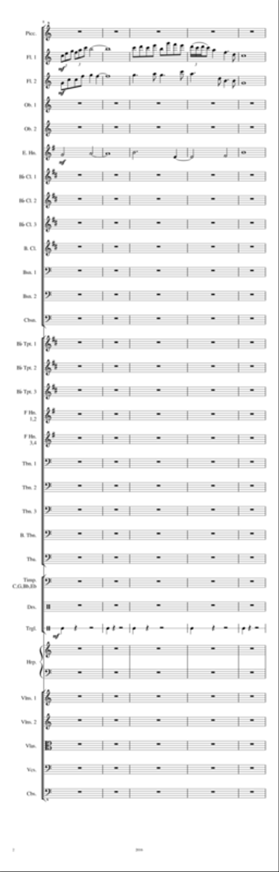 Journey into Carlsbad Caverns Full Orchestra scores gallery preview page 2
