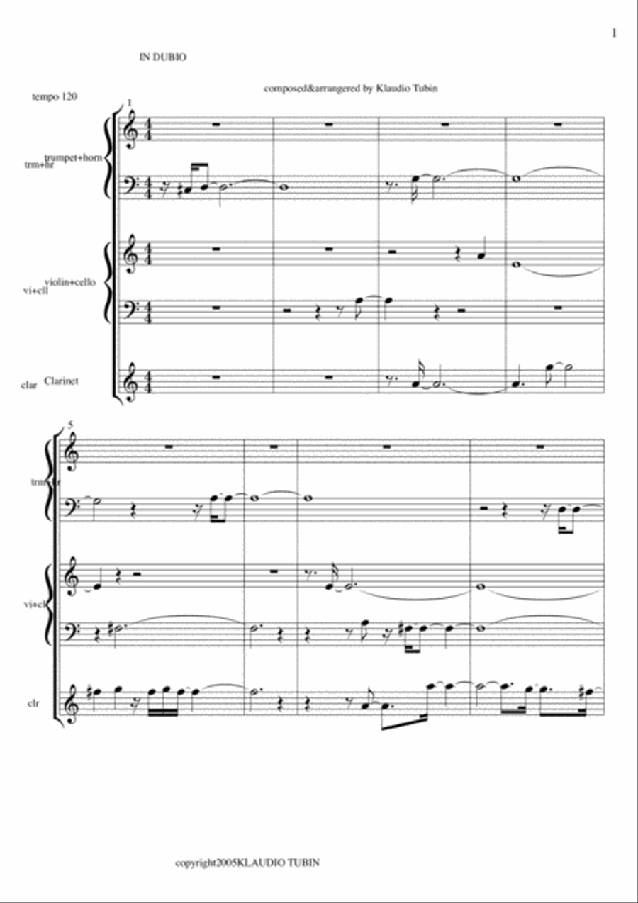 IN DUBIO IN DUBIO Chamber Orchestra scores gallery preview page 2