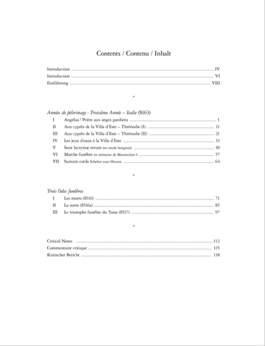 Années de pèlerinage -- Troisième Année (Italie), Trois Odes funèbres Piano Solo scores gallery preview page 2