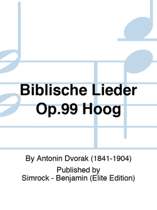 Book cover for Biblische Lieder Op.99 Hoog