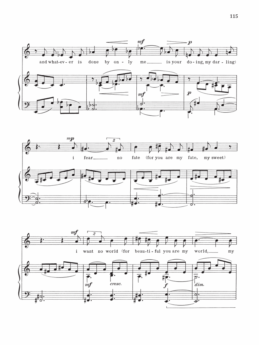 I Carry Your Heart High Voice scores gallery preview page 2