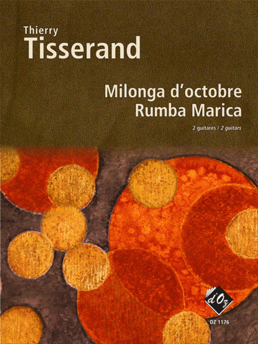 Milonga d'octobre, Rumba Marica Classical Guitar scores gallery preview page 1