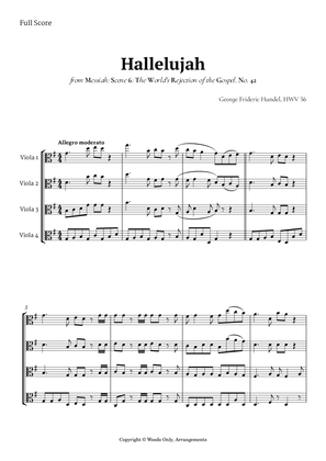 Hallelujah from Messiah by Handel for Viola Quartet