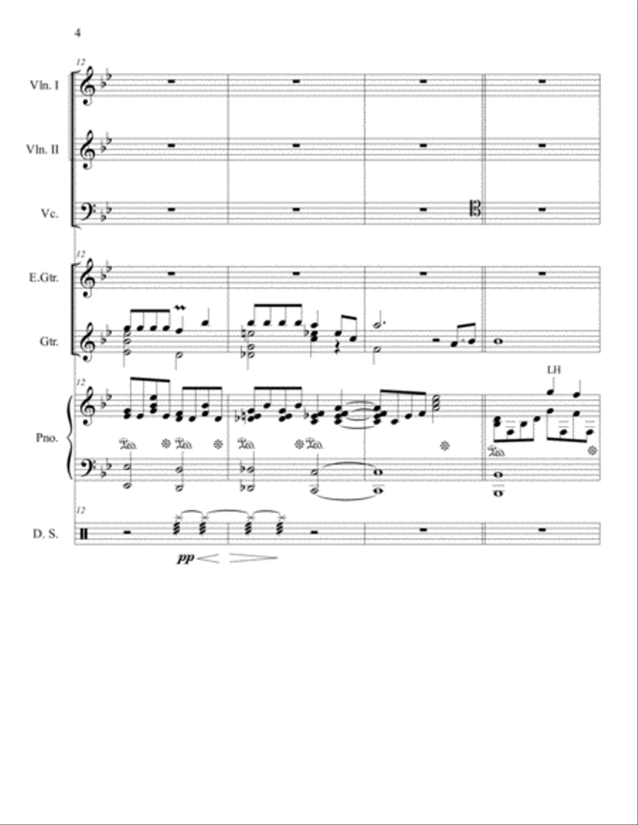 Bohemian Rhapsody Piano Trio scores gallery preview page 4