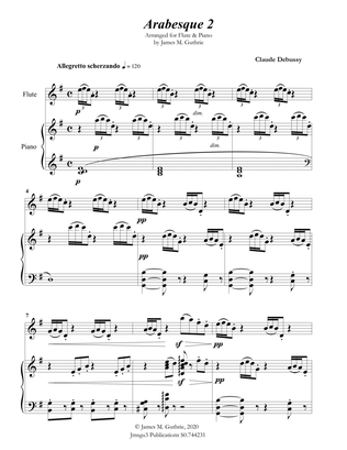 Debussy: Arabesque 2 for Flute & Piano