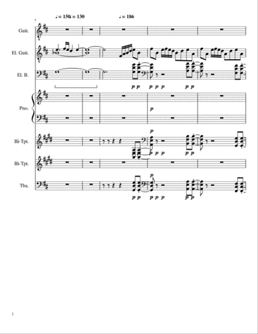 A Tale of Six Trillion Years and a Night (Complete Score & Parts) Small Ensemble scores gallery preview page 2