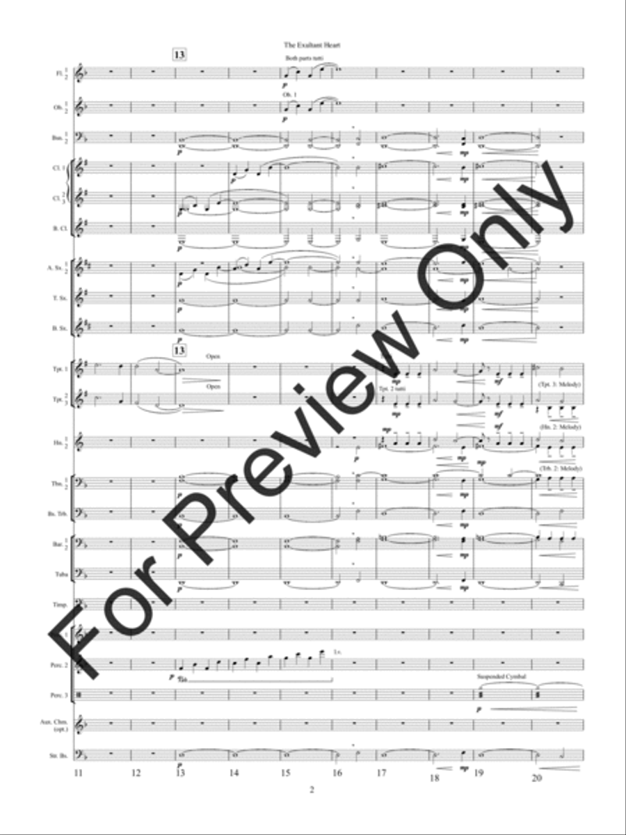The Exultant Heart Concert Band scores gallery preview page 5