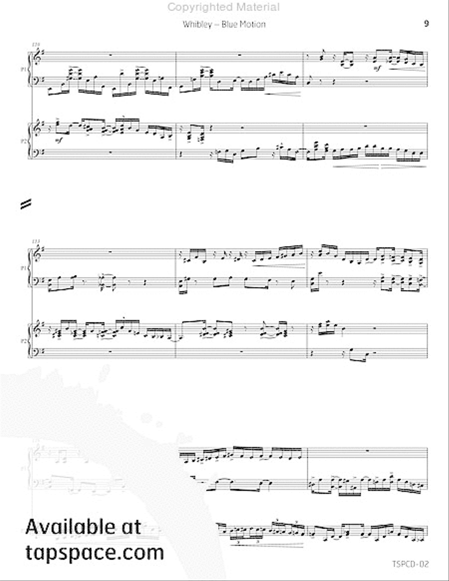 Blue Motion Double Bass scores gallery preview page 14