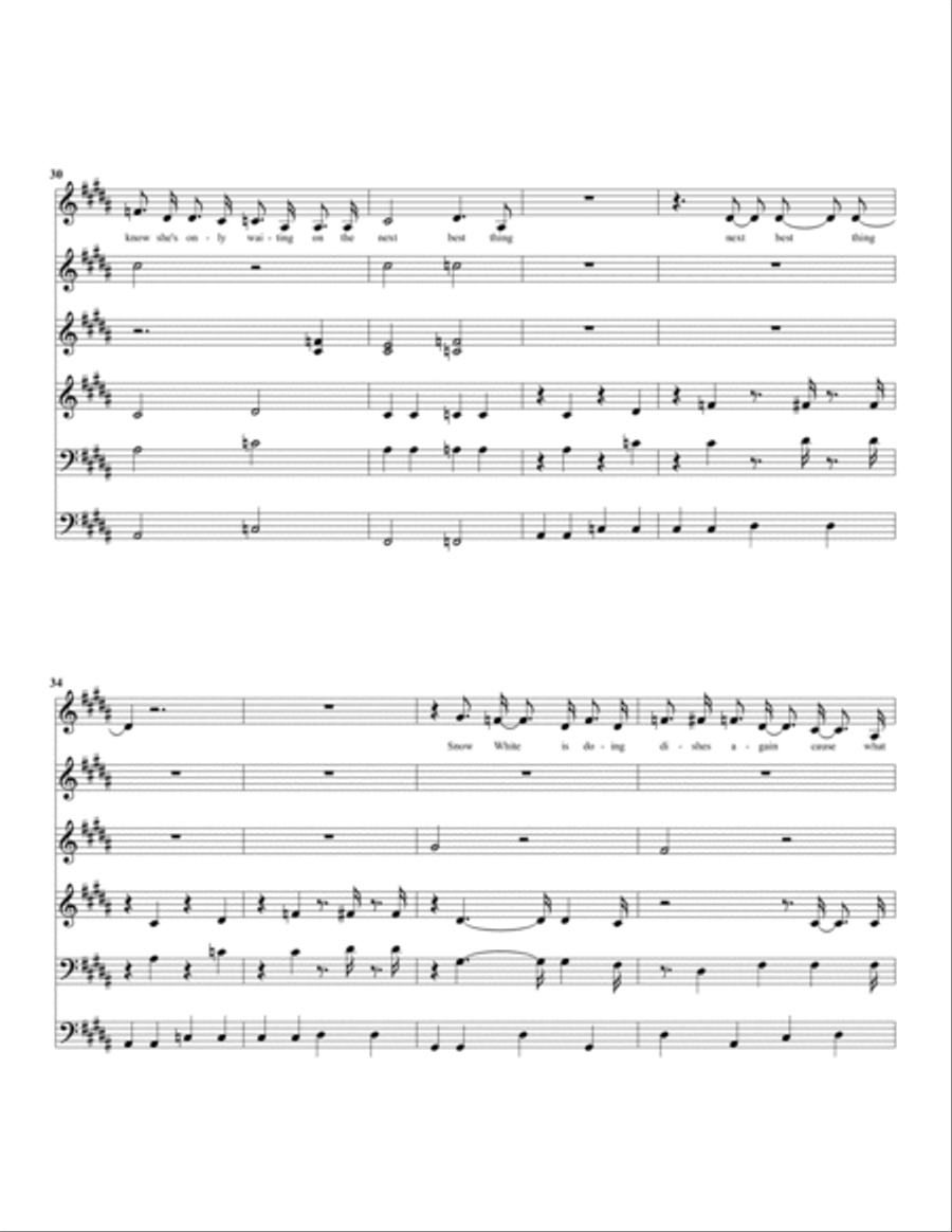 Fairytale Fairytale 4-Part scores gallery preview page 5