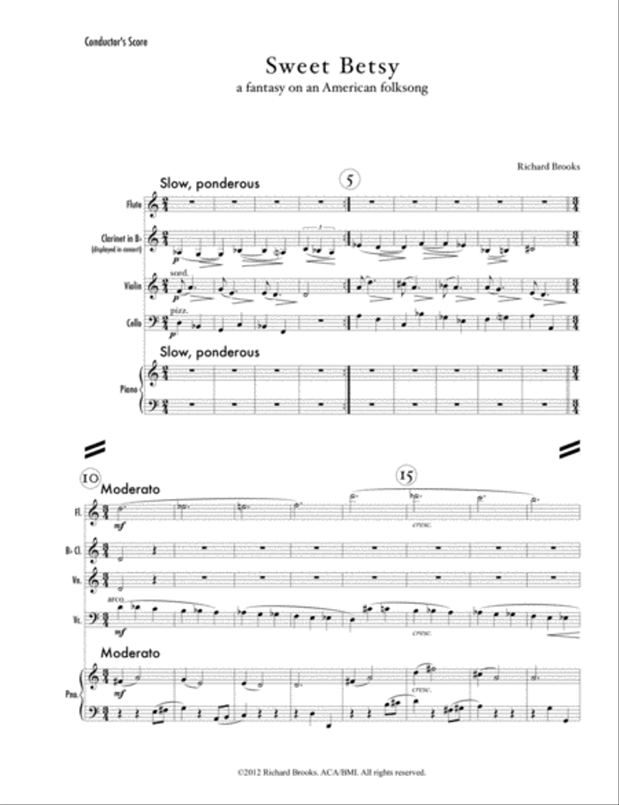 [Brooks] Sweet Betsy Small Ensemble scores gallery preview page 3