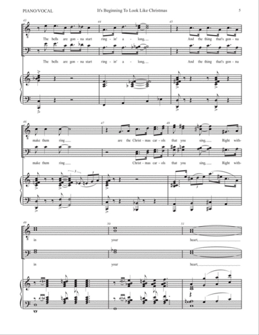 It's Beginning To Look Like Christmas Small Ensemble scores gallery preview page 6