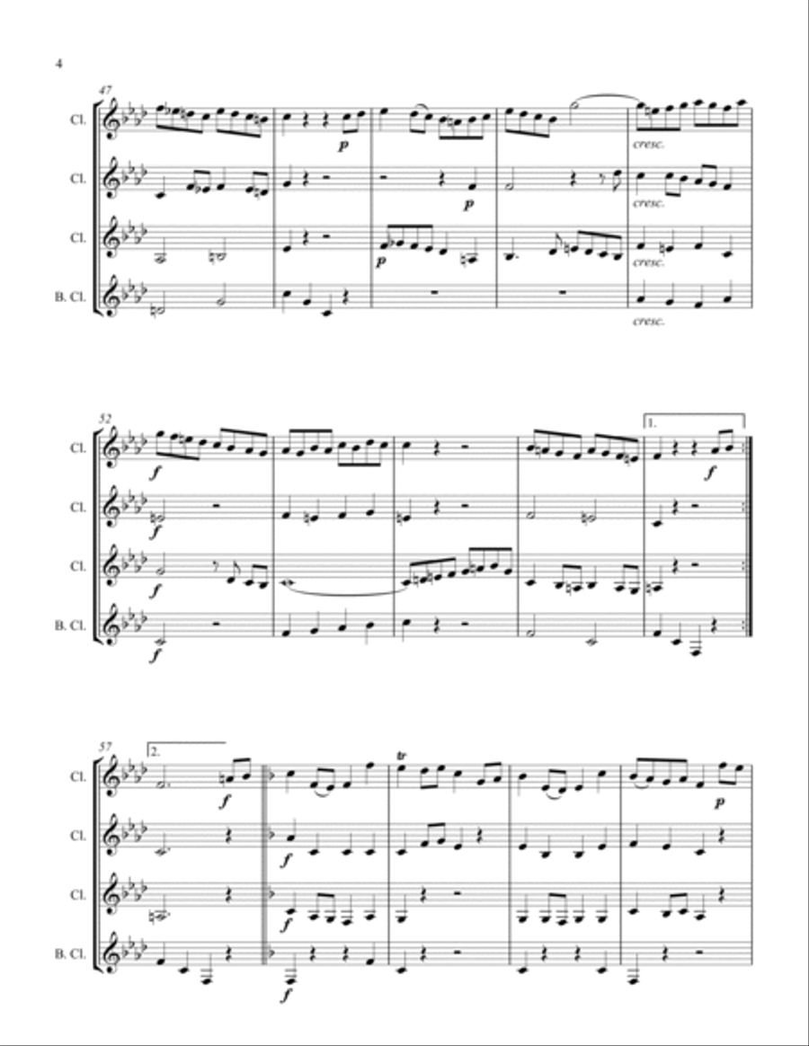 Loure Woodwind Quartet scores gallery preview page 4