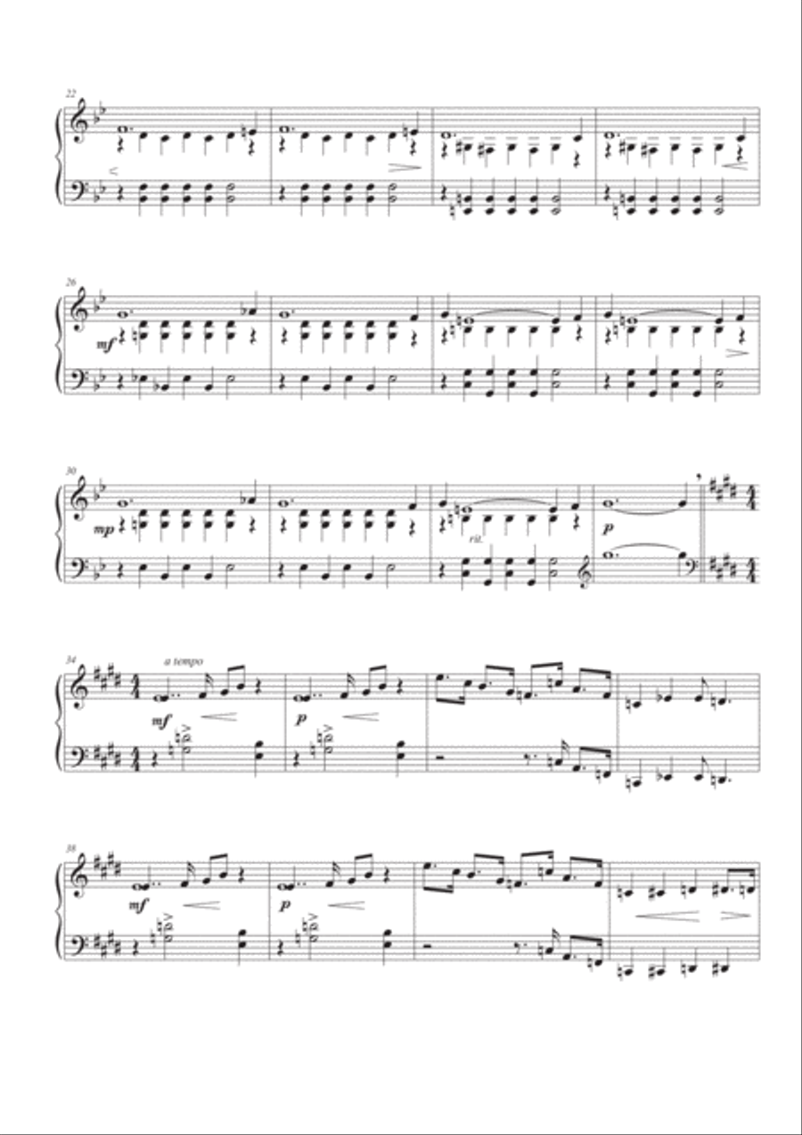 Old Score in a Bottle Piano Solo scores gallery preview page 3