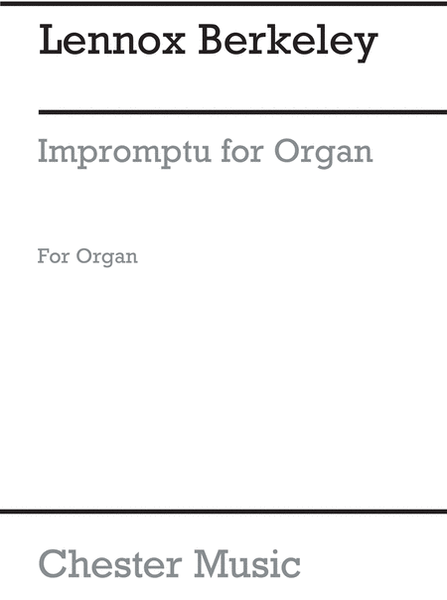 Impromptu For Organ