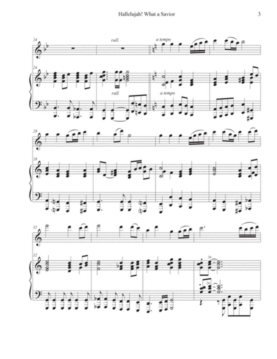 Hallelujah! What a Savior (Violin-Piano) image number null