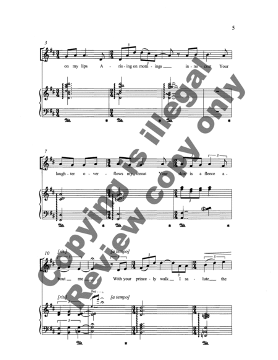 Mornings Innocent (Choral Score) SSAA scores gallery preview page 9
