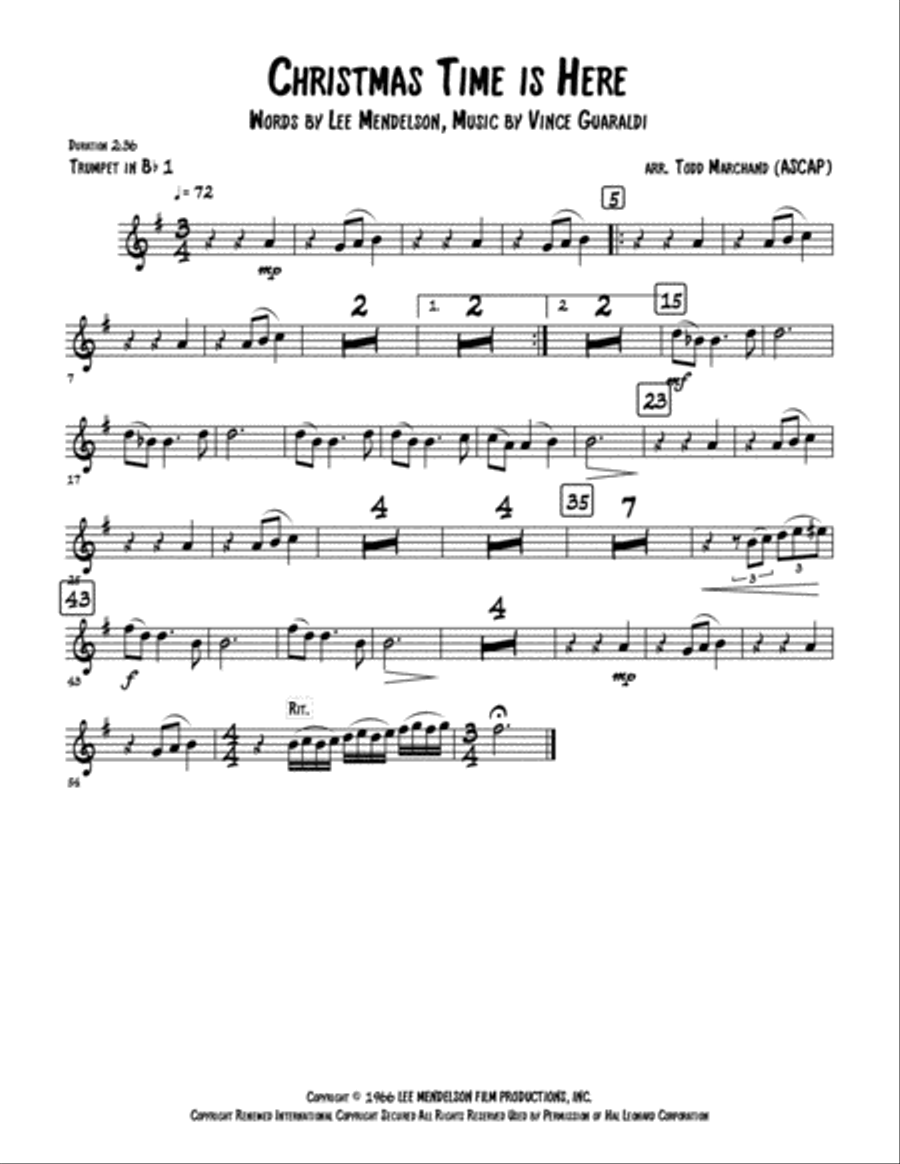 Christmas Time Is Here Christmas Time Is Here School and Community scores gallery preview page 5