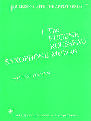 Book cover for Eugene Rousseau Saxophone Method Book 1