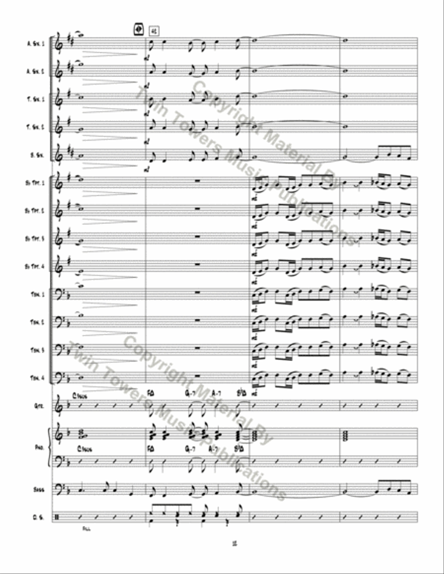 Man Ain't Said My Name Jazz Ensemble scores gallery preview page 13