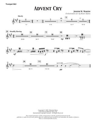 Advent Cry (from The Winter Rose) - Bb Trumpet 2,3