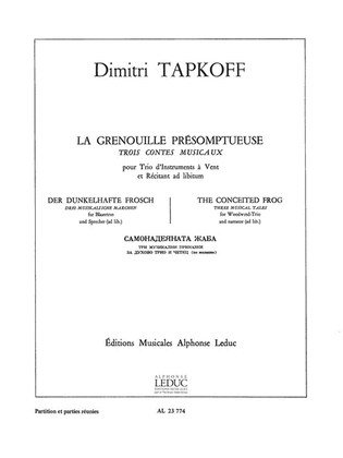 Book cover for La Grenouille Presomptueuse (trio - Woodwind)