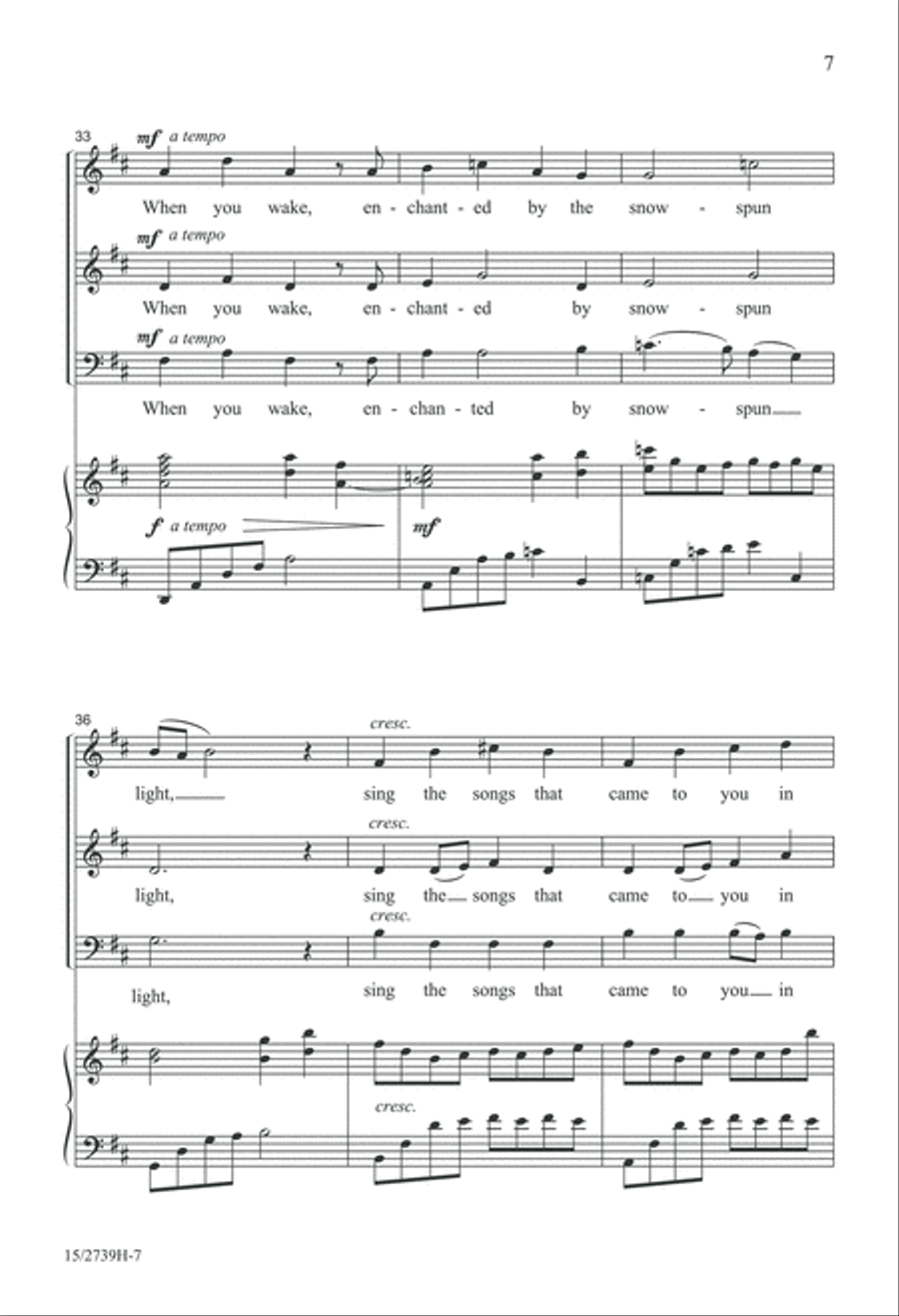 Beautiful December 3-Part scores gallery preview page 8