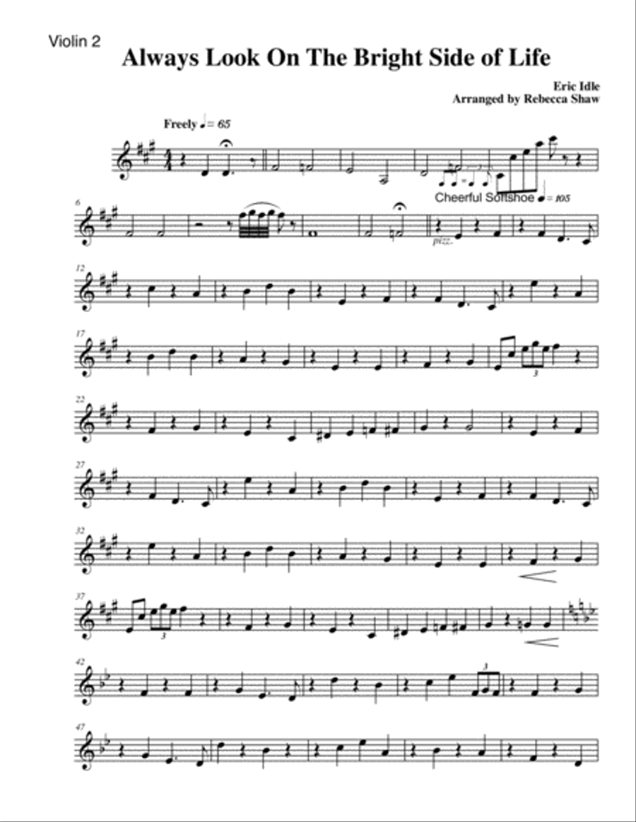 Always Look On The Bright Side Of Life Small Ensemble scores gallery preview page 6