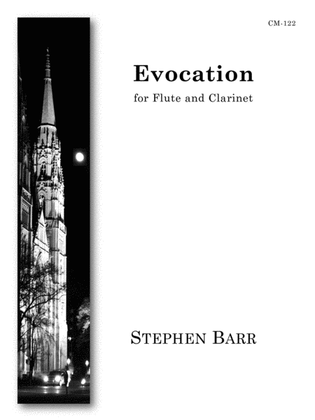 Book cover for Evocation for Flute and Clarinet