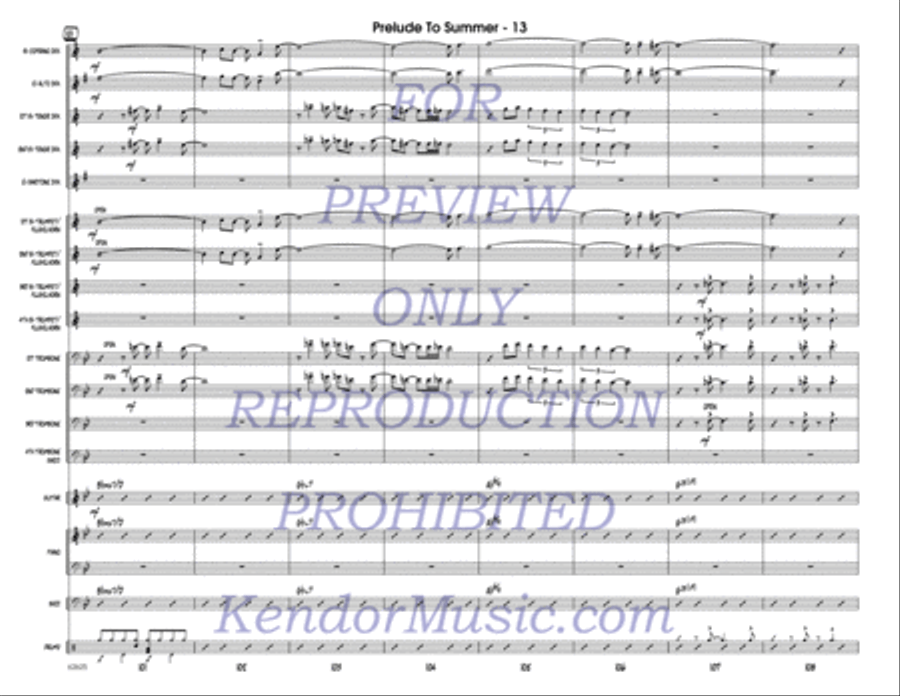 Prelude To Summer Choir scores gallery preview page 14