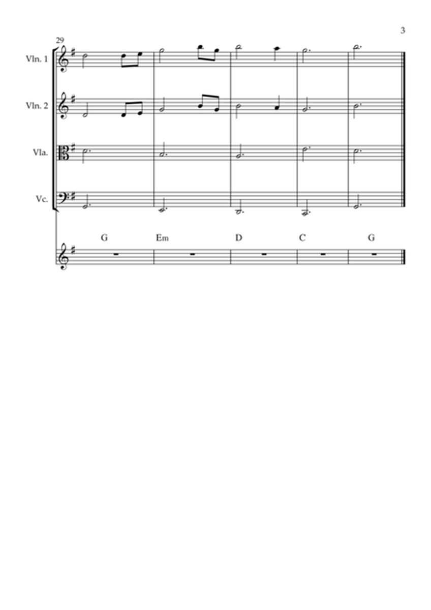 Amazing Grace String Quartet And Chords image number null