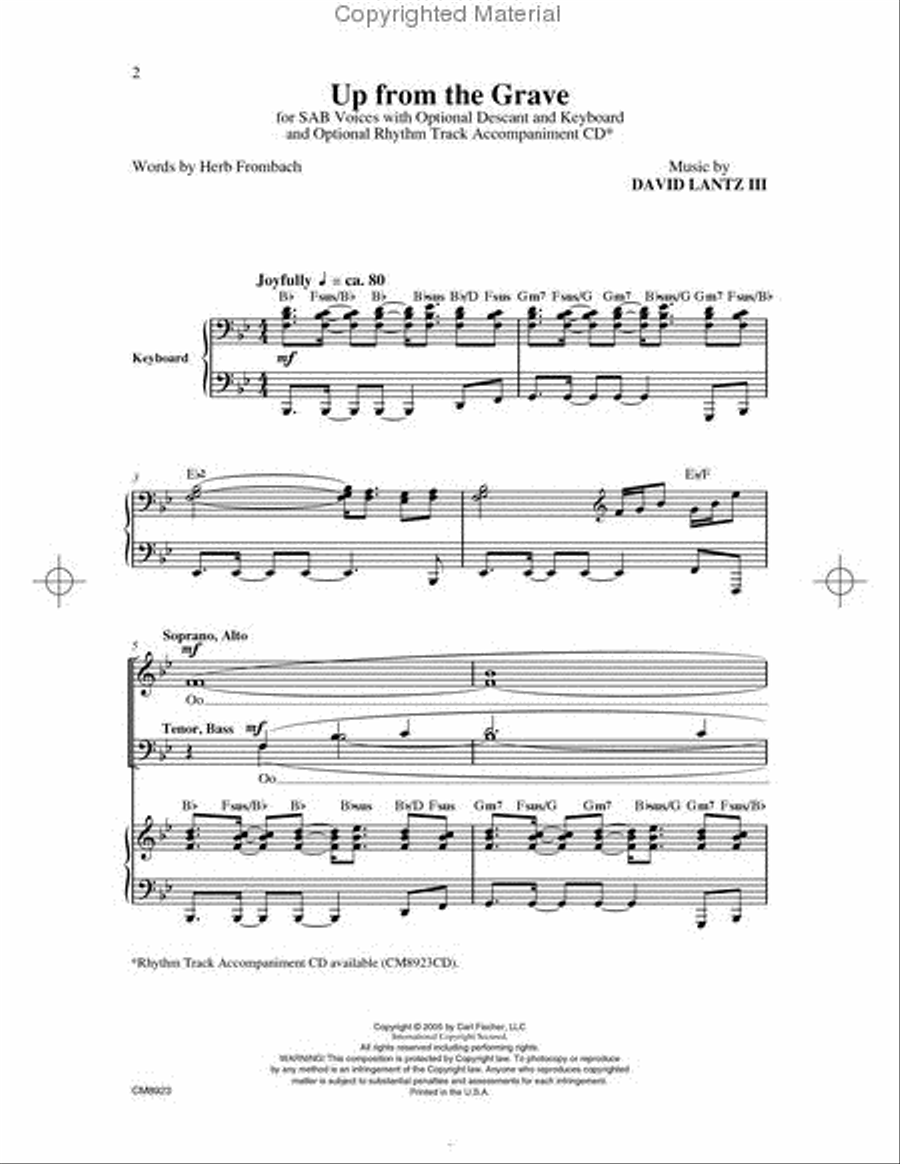Up From the Grave Up From the Grave 4-Part scores gallery preview page 2