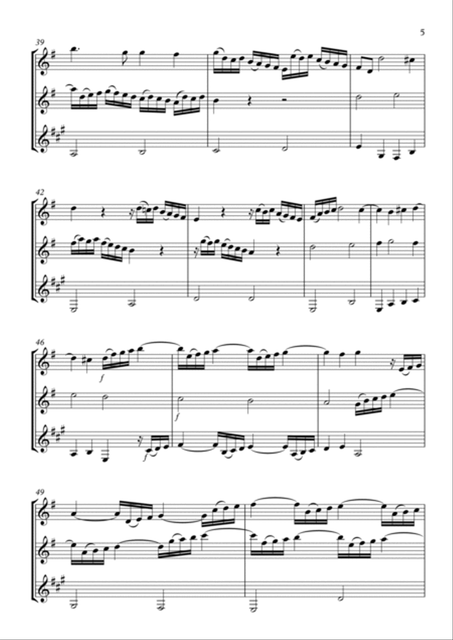 Sonata No.1 Sonata No.1 Woodwind Trio scores gallery preview page 5