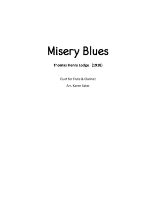 Misery Blues, Henry Lodge 1918, Flute and Clarinet duet