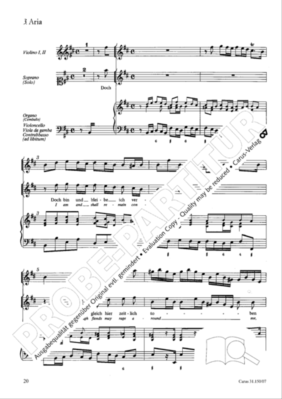 O my Lord, I long for thee (Nach dir, Herr, verlanget mich) 4-Part scores gallery preview page 21